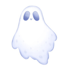 blue and white ghost