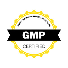 GMP. Good Manufacturing Practice Round Certificate