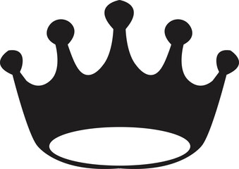 Crown icon template color editable. black silhouettes of crown isolated on a white background. Royal crown symbol. line crown icon. Vector flat crown.