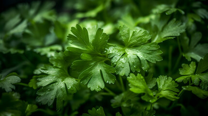 Fototapeta na wymiar green parsley