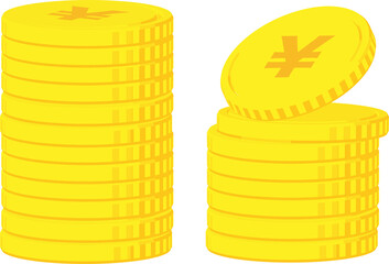 積み重ねたコイン