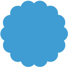 Digital png illustration of abstract shape on transparent background