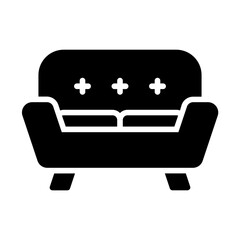 sofa glyph icon
