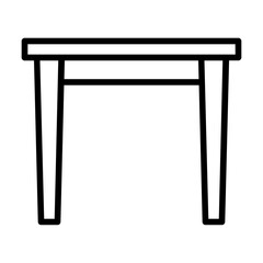 Fototapeta premium table line icon