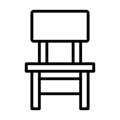 chair line icon