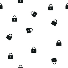 abstract seamless pattern with locks, template for cover, wallpaper, fabric, packaging, vector illustration