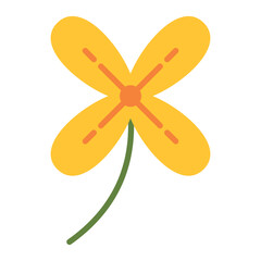 Naklejka premium Flower icon vector,Flower Illustration Colorful Exotic Tropical 