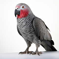 Obraz premium Studio shot of a Russian ballerina in a graceful pose, isolated on a pure white background.