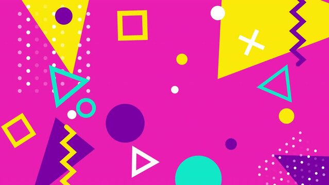 Animated Colorful Shape Desing Backgrounds