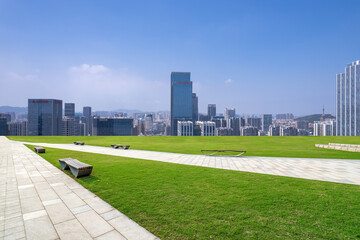 Aerospace Qingdao West Coast New District City panoramic large format