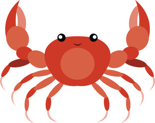 red crab cartoon Vector image