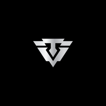 Letter TV Logo Design. VT logo Icon