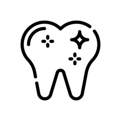 tooth line icon