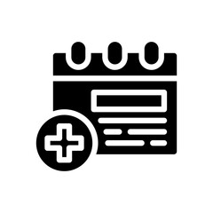 medical check glyph icon