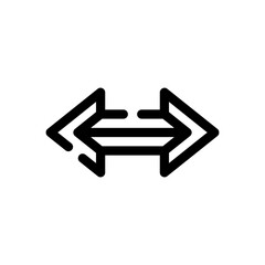 bidirectional line icon