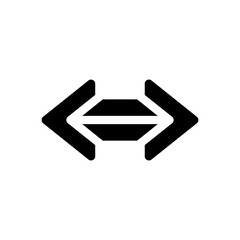 bidirectional glyph icon