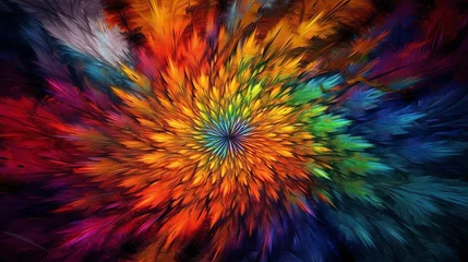 Rideaux velours Mélange de couleurs Color Splash Background