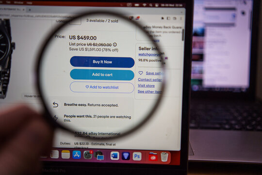 Buy it now button on ebay shop