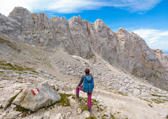 Appennini mountains, Italy - The mountain summit of central Italy, Abruzzo region, above 2500 meters