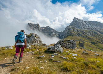 Appennini mountains, Italy - The mountain summit of central Italy, Abruzzo region, above 2500 meters