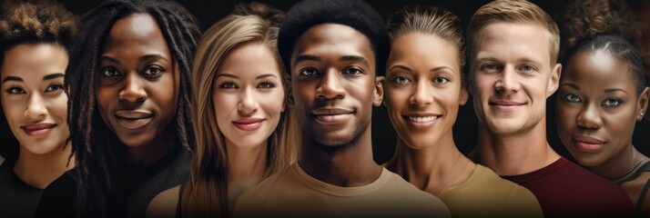 Diversity and inclusion poster. Diversity, equity and inclusion concept. Generative AI