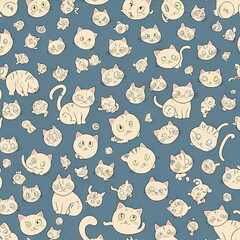  Seamless Patterns cat