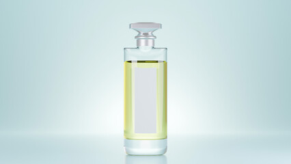 Elegant perfume bottle mockup  premium photo 3d render