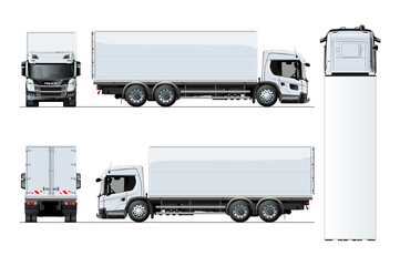 Cargo  truck template isolated on transparency background. PNG format
- 633308559
