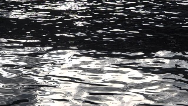 Reflets et ondulations du soleil sur l'eau, 480fps ralenti X8/59,94fps