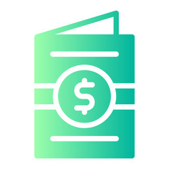 bank account gradient icon