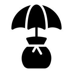 insurance glyph icon