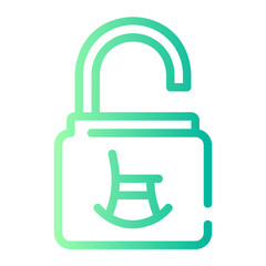 secure gradient icon