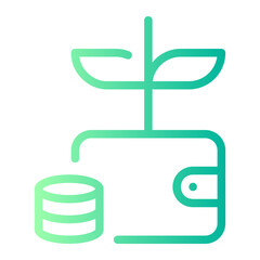 wallet gradient icon