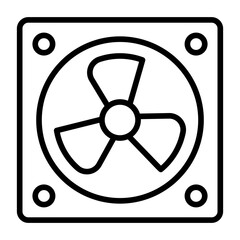 Ventilator, Cooling device, Air mover, Blower, Breeze generator icon