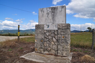 War memorial near La Voulte, France
