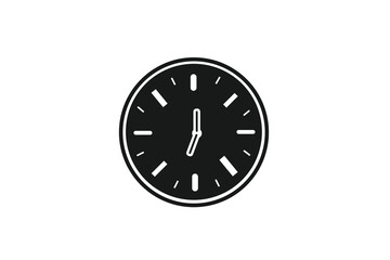  vector alarm icon clock,  design element flare style background blue
