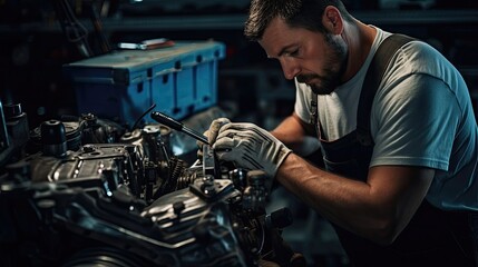 Inspect and repair the car's transmission, ensuring reliable power delivery and contributing to the vehicle's overall reliability. Generated by AI.