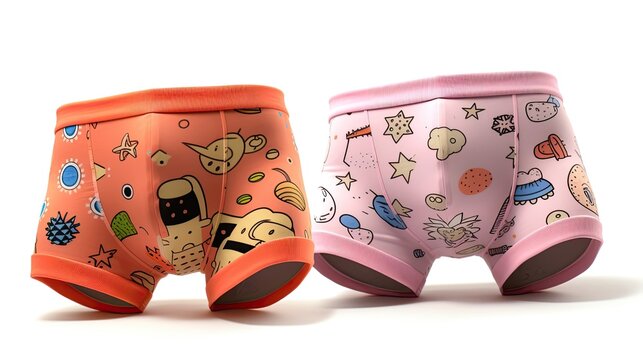 Cheeky and playful designs featuring fun prints. These boyshorts infuse a sense of joy and lightheartedness into your undergarment choices. Generated by AI.