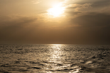 Beautiful sunset in Croatia. This photo is taken in July, 2023.