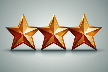 Fototapeta premium 5 star in a row icon isolated 