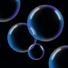 background transparent soap bubbles cosmic