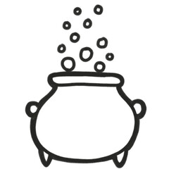 Outline Cute Halloween Elements 