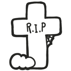 Outline Cute Halloween Elements 