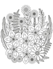 Coloring for children and adults. Nice activity to relieve stress.