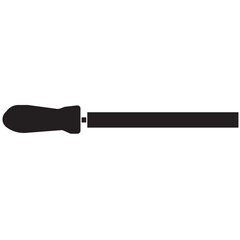 Digital png illustration of black file tool on transparent background