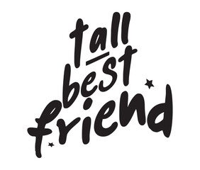 Retro Best Friend Craft Design. T-shirt Design. Illustration