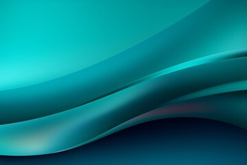 Colorful and wavy background for meditation video footage - teal, aquamarine and turquoise gradient