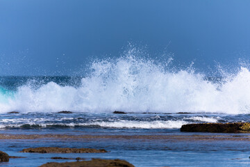 waves on a clear day