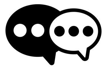 Callout. Speech bubble. Speech balloon. Dialogue Clouds. Vector clipart isolated on white background.