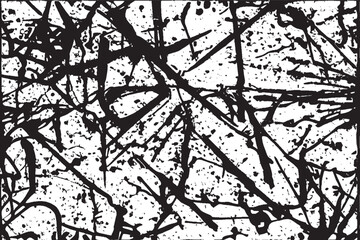 Grunge texture white and black. Sketch abstract to Create Distressed Effect. Overlay Distress grain monochrome design. Stylish modern background for different print product.